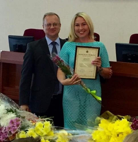 Члена Общественной палаты области наградили Почетной грамотой Мэра города Череповца