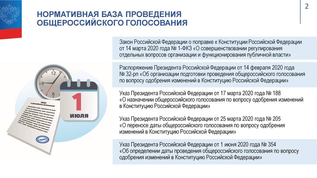 Обновленный Порядок общероссийского голосования по вопросу одобрения изменений в Конституцию 